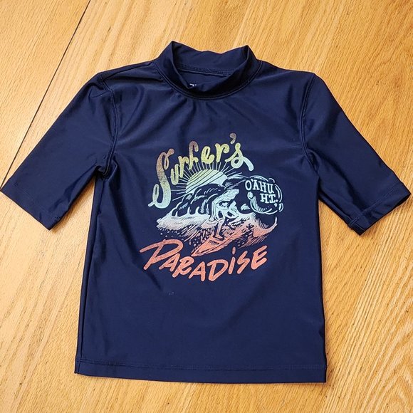 Cherokee "Surfer's Paradise" Swim Rashguard Shirt Size Small 6-7 - Picture 1 of 11
